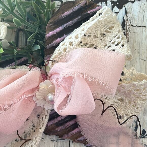 Handmade French Country Wall Hanging- Shelf Sitter Home Decor Piece - Picture 8 of 11